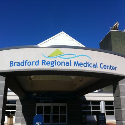 Picture of Bradford Regional Medical Center sign