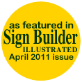 As featured in Sign Builder Illustrated badge